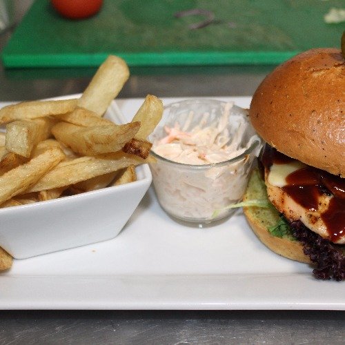 Chicken, Bacon & Cheese Burger