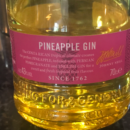 Pineapple Gin. Whitley neill