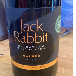 Jack rabbit Malbec Bottle