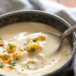 Leek and potato soup