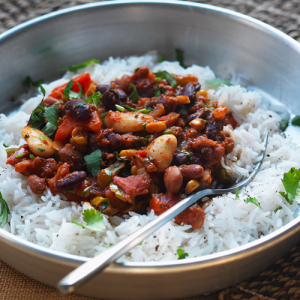 Chef’s 3 Bean Chilli & Rice