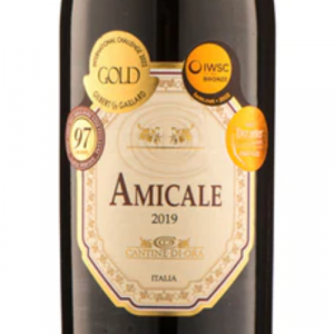 Amicable Italian red wine bottle